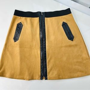 Stylish Tan and Black Women's Skirt